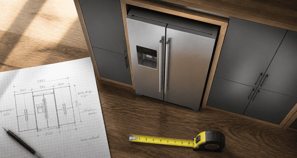 comment intégrer un frigo américain dans une cuisine moderne