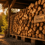 comment ranger du bois abri bois extérieur