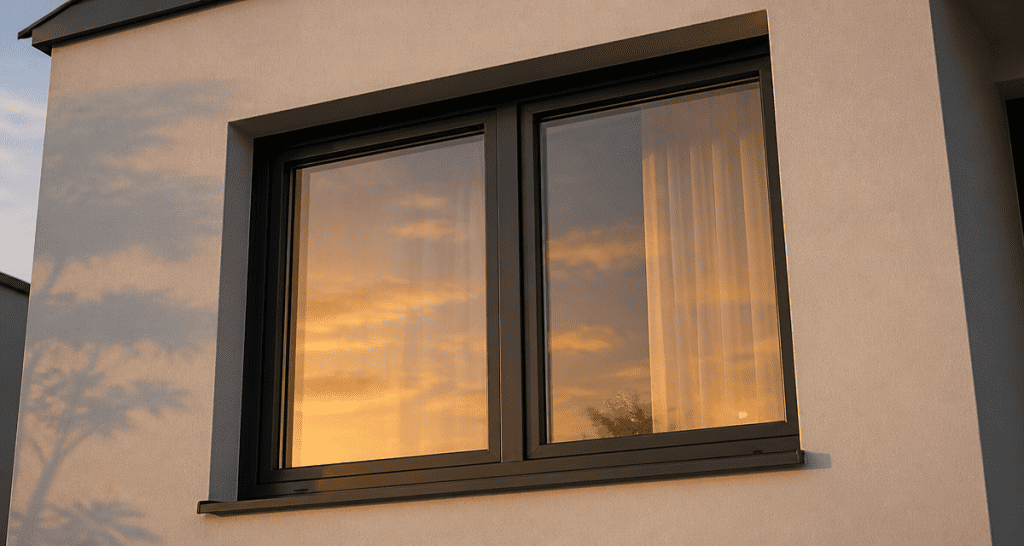 fenêtre gris anthracite pvc façade contemporaine