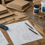 formation meubles en cartons outils sur table