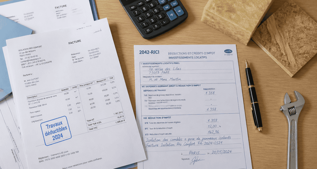 travaux déductibles impôts résidence principale 2024