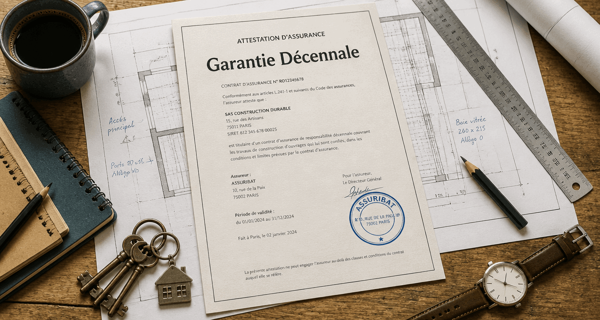 travauxnow garantie décennale attestation plans architecte