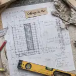 Coffrage mur outils et plan sur établi
