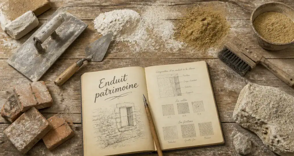 enduit patrimoine établi outils chaux NHL 3,5