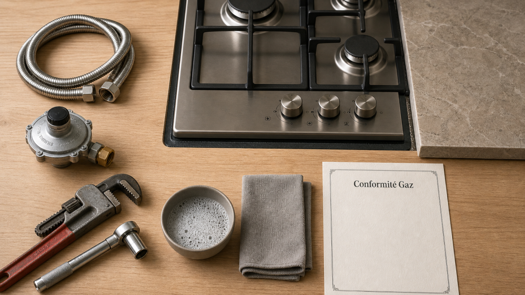 Installer une plaque de cuisson gaz : matériel et règles de sécurité