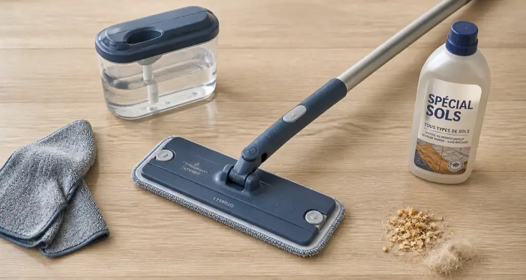 meilleur balai laveur de sol avec accessoires