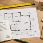 placard surface habitable plan mesure