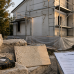 Prix ravalement façade maison 120m2 : chantier avec échafaudage et devis