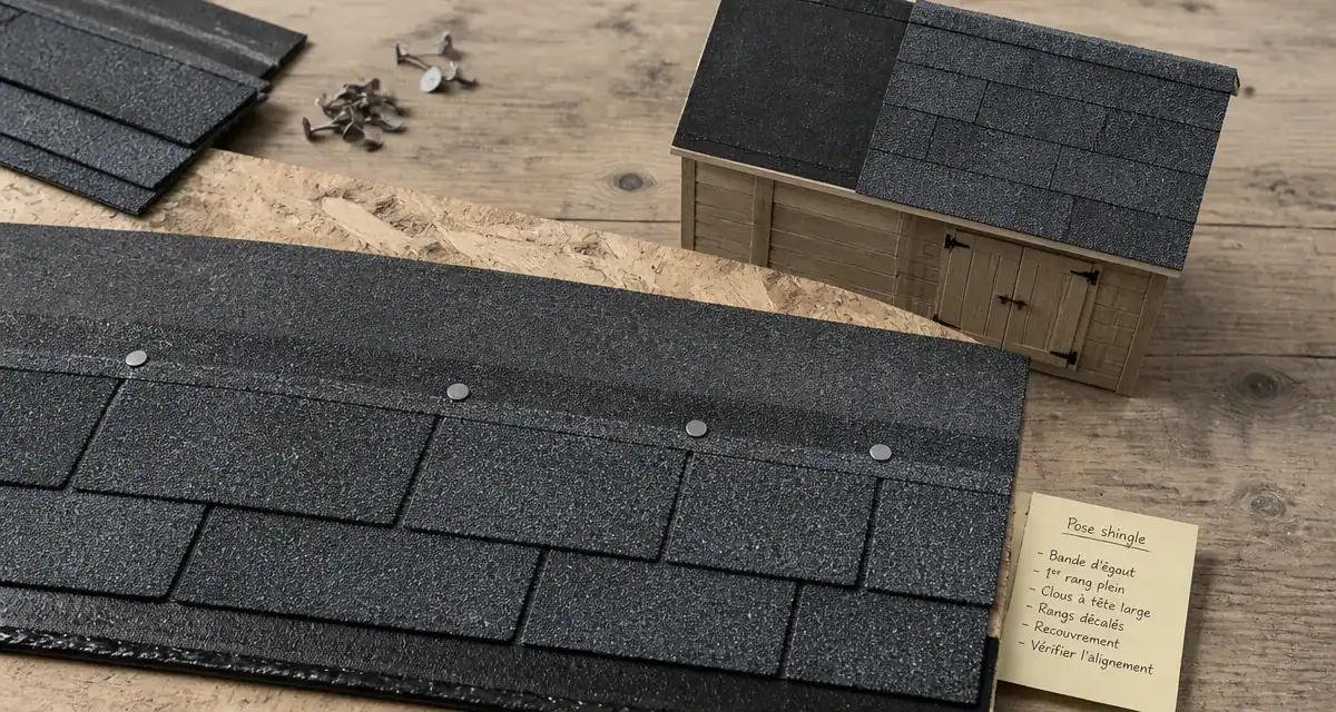 Shingle toiture : pente 20% minimum pour une étanchéité durable