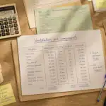 tableau décomposition immeuble par composant sur bureau