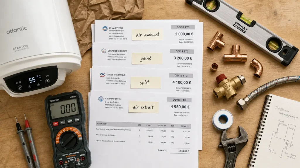 Chauffe eau thermodynamique prix 2 000 à 5 000 €