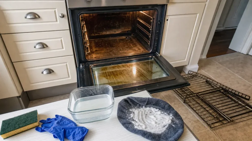 Nettoyer un four très sale sans l’abîmer : la méthode au bicarbonate, à la vapeur et au dégraissant