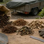 Copeaux de bois gratuit pour jardin : tas de broyat à éviter