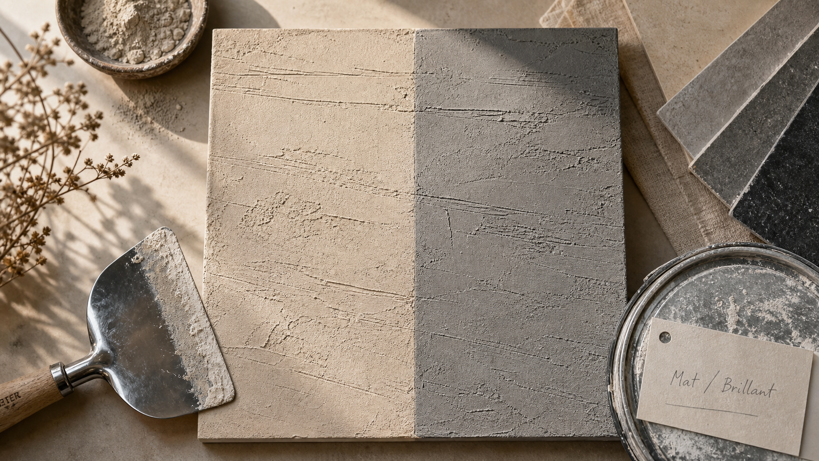 Enduit décoratif structuré Reliefex mat ou brillant : échantillon relief