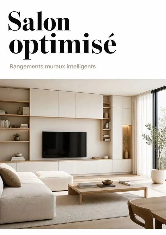 Aménagement maison moderne et optimisé avec rangements intelligents