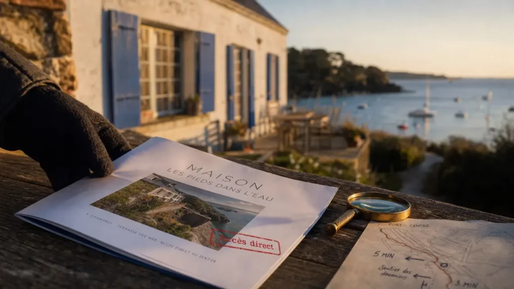 Maison en bord de mer en Bretagne : vue mer, plage à pied ou accès direct ?