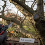 Tailler un cerisier adulte : coupes sur branches avec mastic