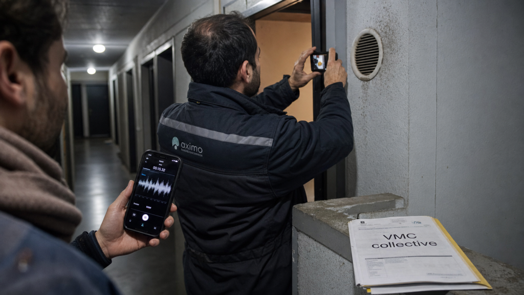 VMC collective immeuble bruyante : bouche d’extraction et cause sonore