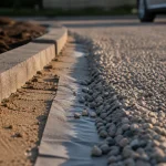 Allée carrossable pas chere : gravier stabilisé sur fondation