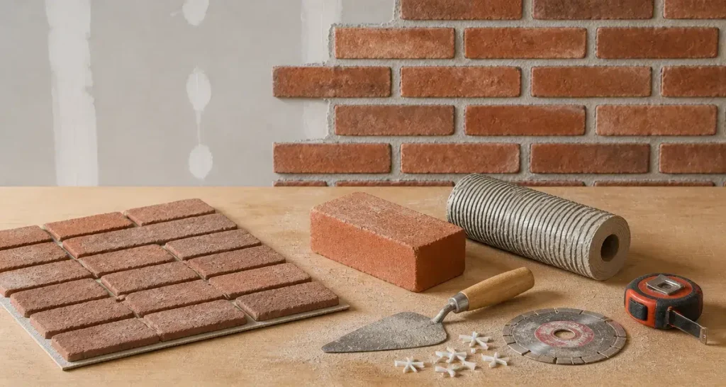 Mur intérieur en brique : choisir son parement et réussir la pose