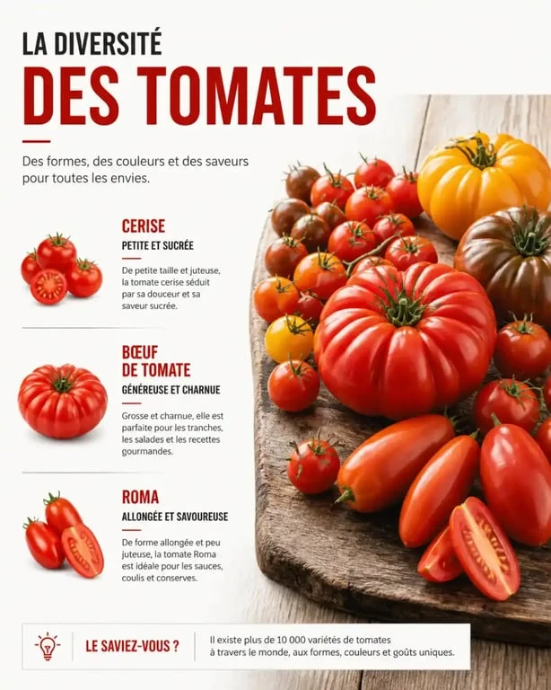 Diversité des variétés de plants de tomates pour le jardin