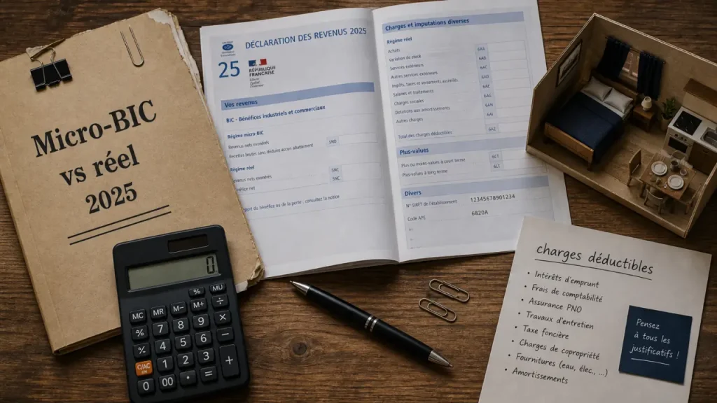 Location meublée : fiscalité 2025, régimes et obligations déclaratives