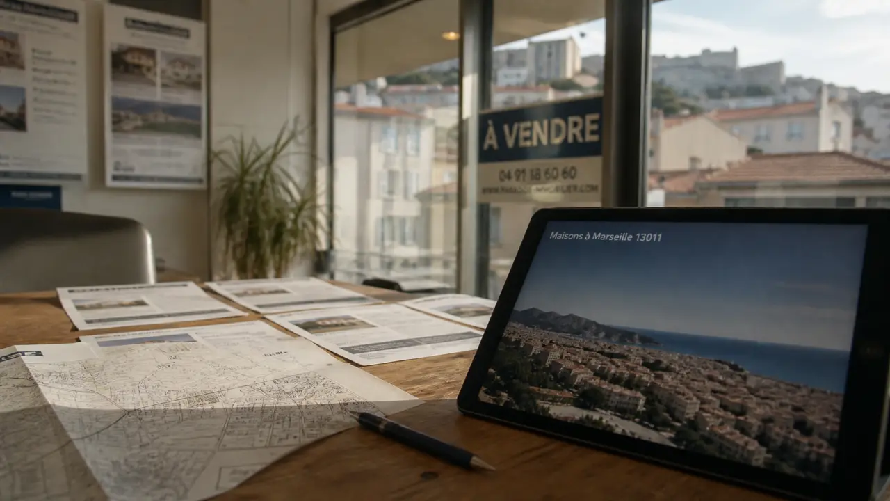 Maison sur marseille a vendre à l’agence, plan et annonces 13011