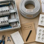 Nombre de prise par disjoncteur 16A ou 20A selon la section de câble 1,5 mm² et 2,5 mm²