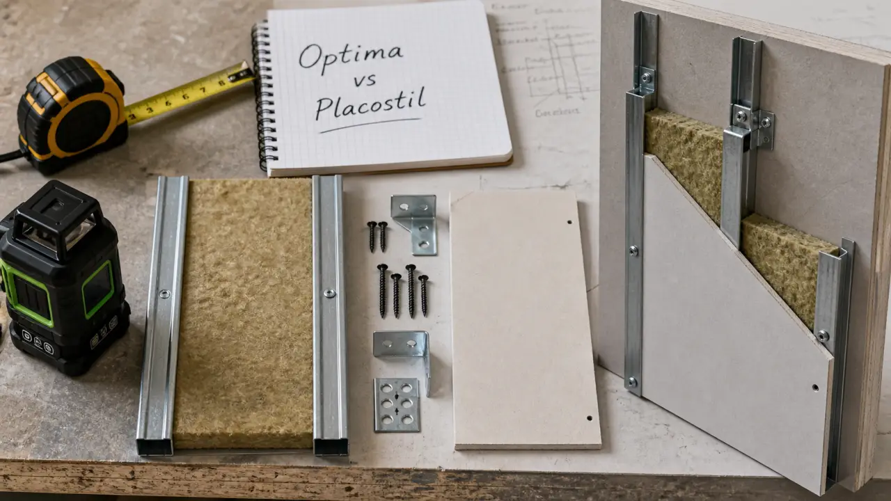 Optima placostil : comparaison ponts thermiques, rigidité et pose