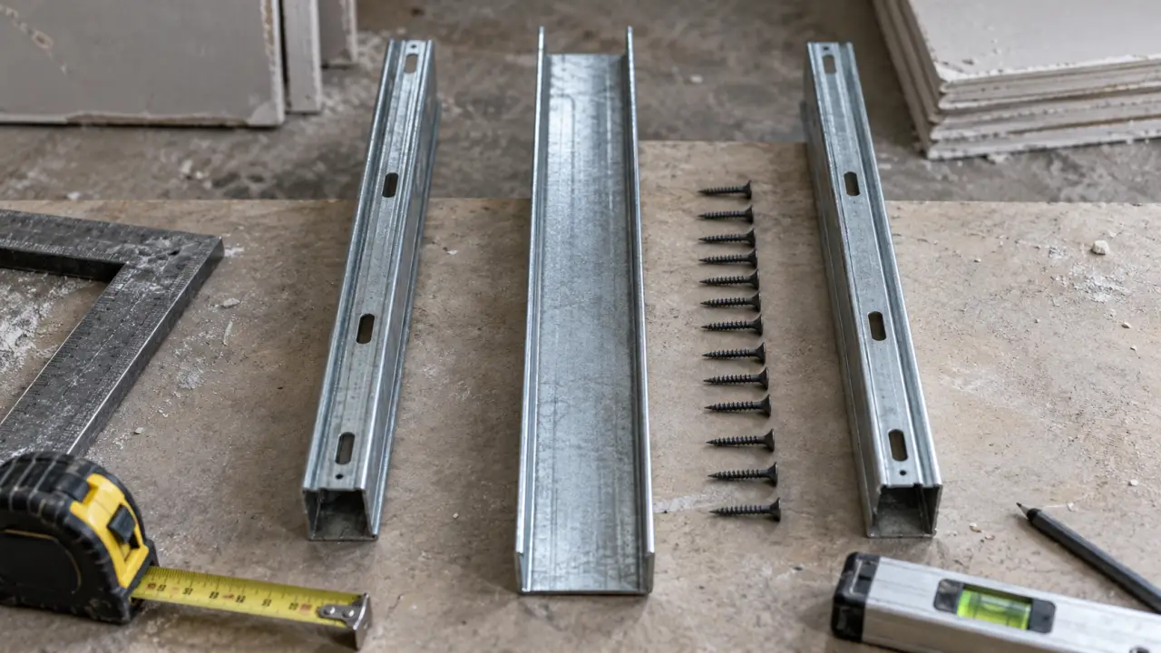 Lisse placo en acier galvanisé pour plafond et cloison