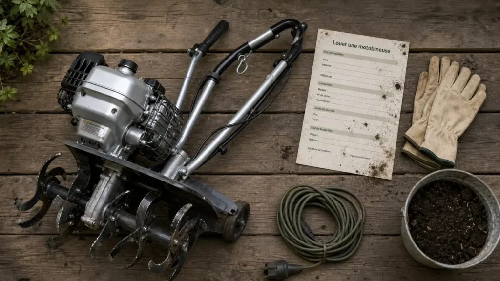 Thermique, électrique ou motoculteur : quelle motobineuse louer selon votre terrain ?