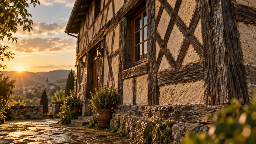 Maison à colombages : une ossature de bois, un hourdage et des façades qui racontent leur histoire