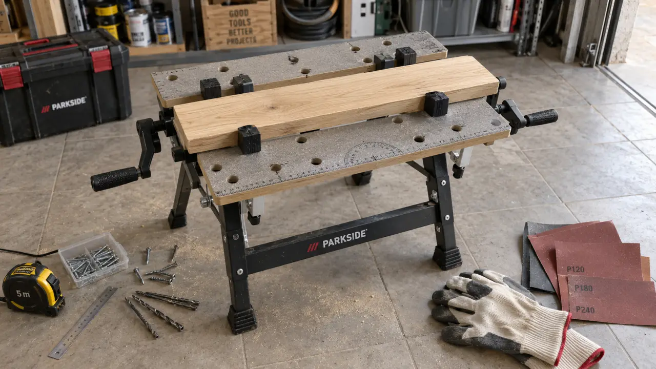 Etabli Lidl PARKSIDE 150 kg, ouverture 23,5 cm