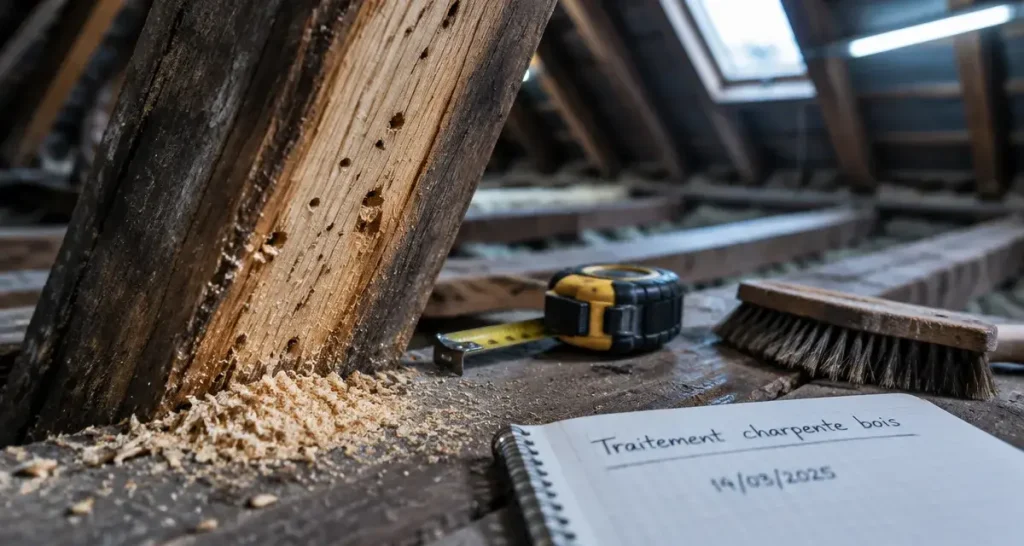 Traitement de charpente bois : quels signes, quelle méthode et quel budget ?